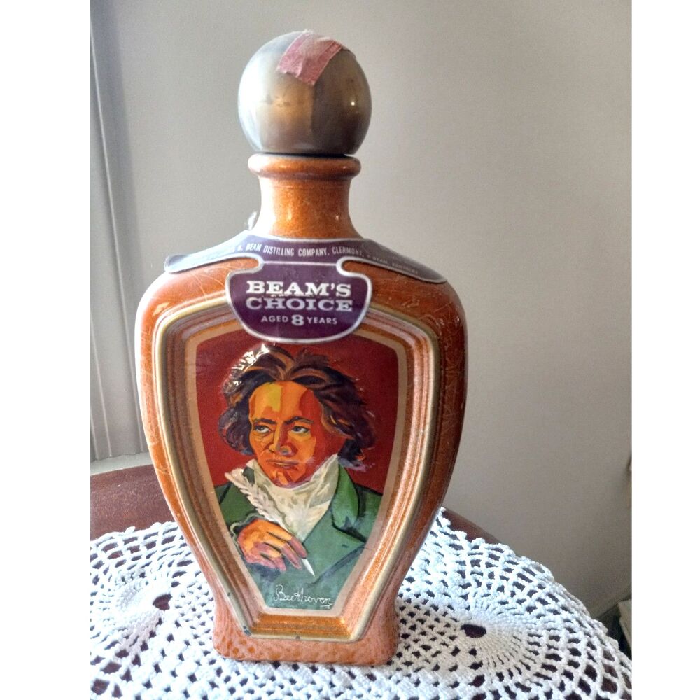 Vtg 1973 Beethoven Whiskey Decanter from Beam's Choice Composer Series Jim Beam